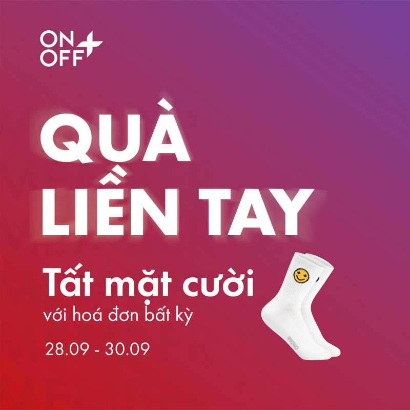 quà tặng tất memberday onoff