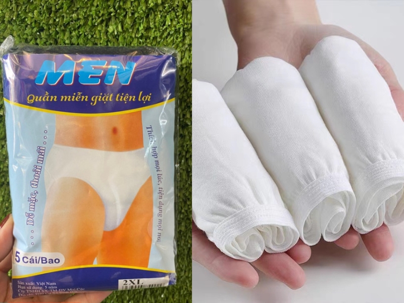 quần sịp nam mặc 1 lần