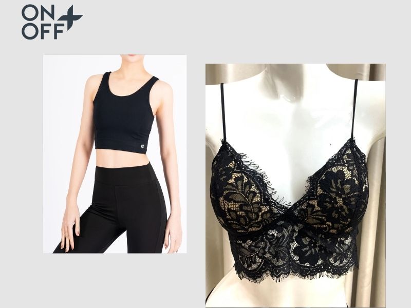 áo bra mặc với croptop