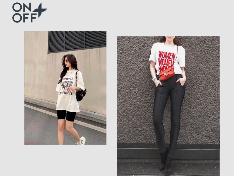 cách phối đồ với quần legging mùa hè