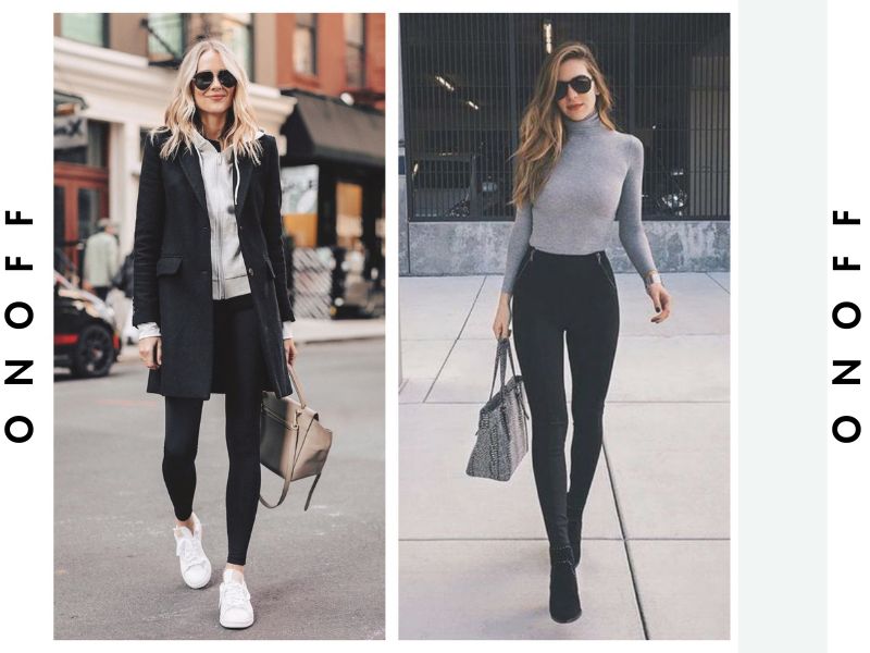 cách phối đồ với quần legging mùa đông