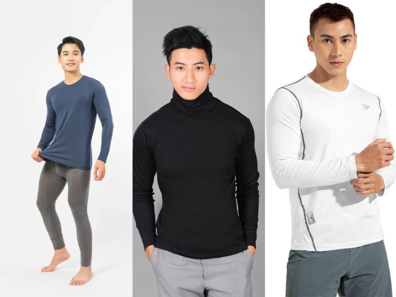 mẫu áo thun dài tay nam