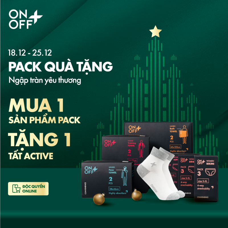 quà tặng giáng sinh pack onoff