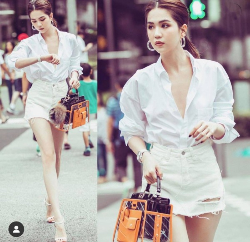 cách xắn tay áo sơ mi nữ