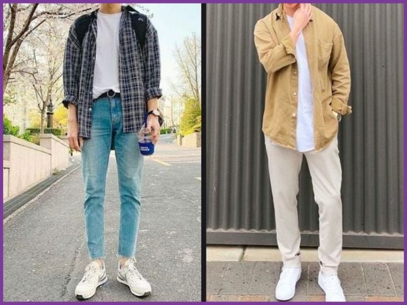mẹo phối đồ với áo sơ mi nam 