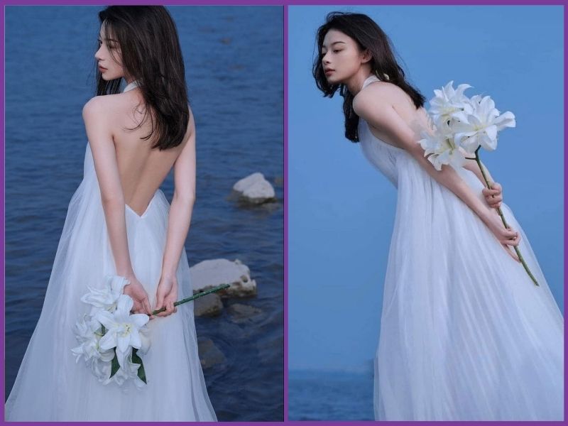 Chân ngắn đi biển mặc gì