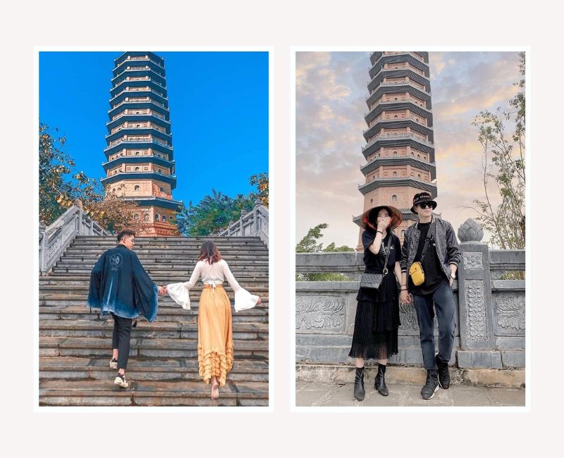 phối đồ đi bái đính