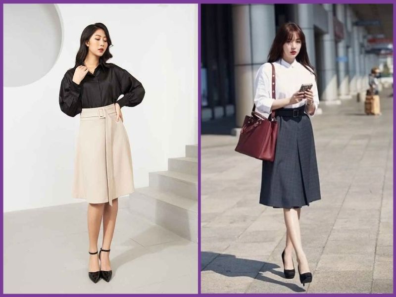 váy chữ a giúp che khuyết điểm hiệu quả