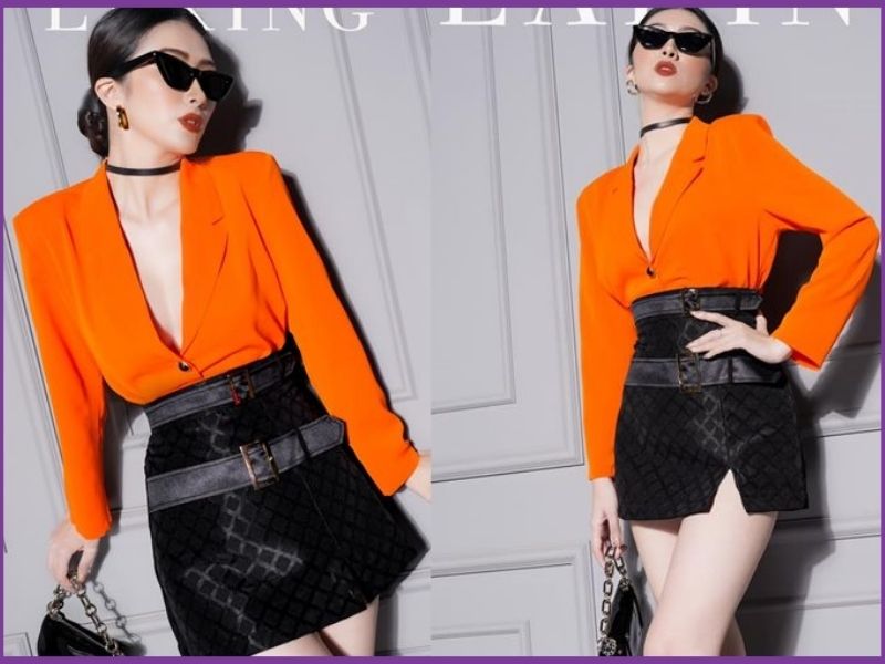 Màu cam phối với màu gì 
