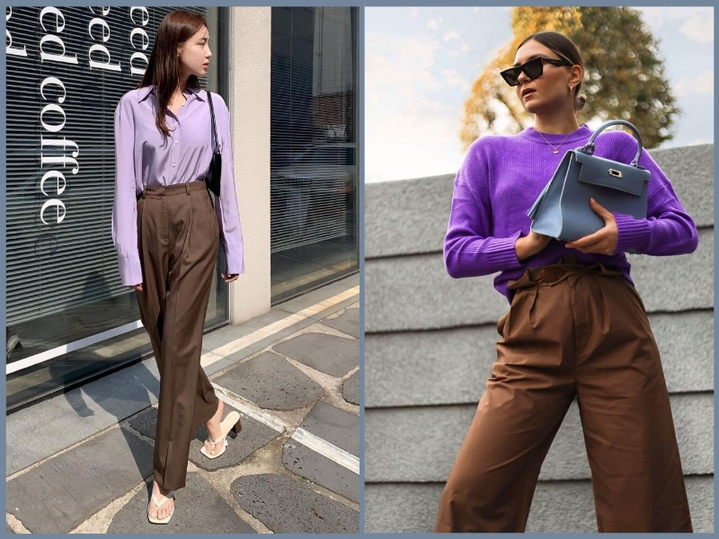 Quần nâu phối áo màu gì 