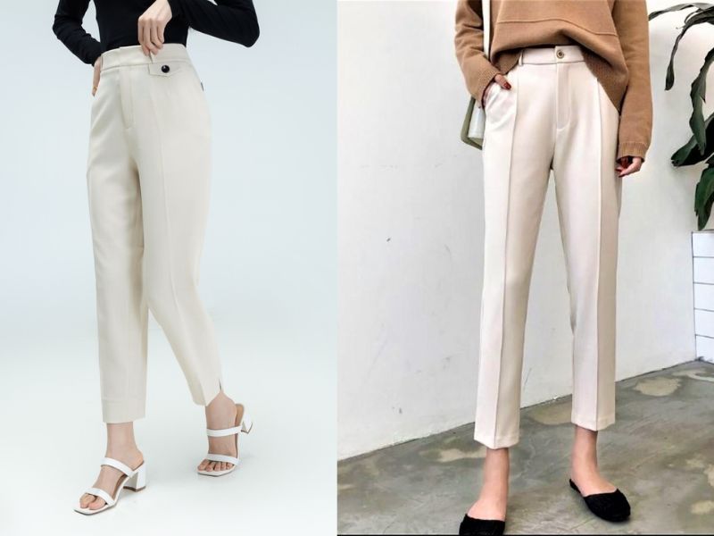 quần trắng thì nên mặc áo màu gì