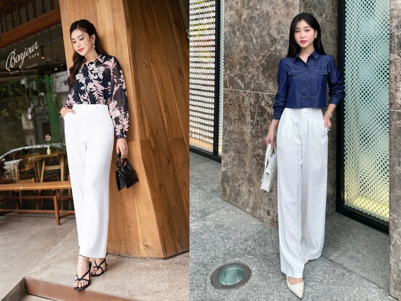 quần trắng nên mặc áo màu gì