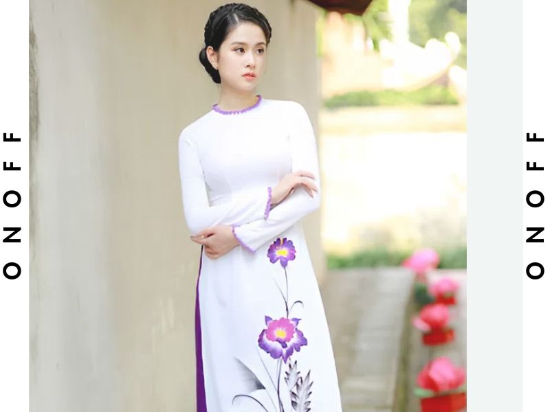 áo dài trắng quần tím áo dài trắng quần tím