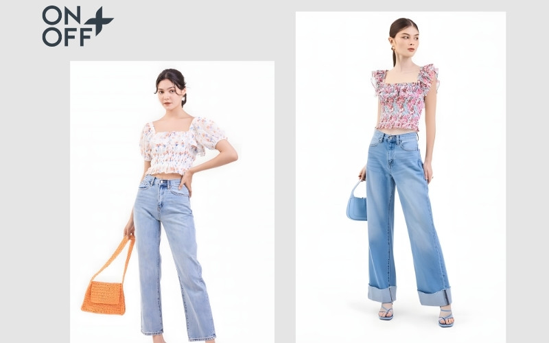 cách phối đồ với quần ống rộng cho người lùn nấm lùn có nên mặc quần jean ống rộng