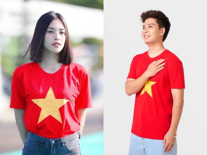 chụp hình áo cờ đỏ sao vàng