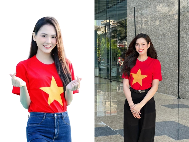 chụp hình áo cờ đỏ sao vàng