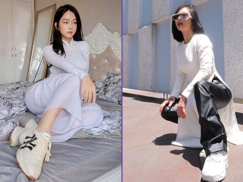 mặc áo dài đỏ nên đi giày gì giày mặc áo dài