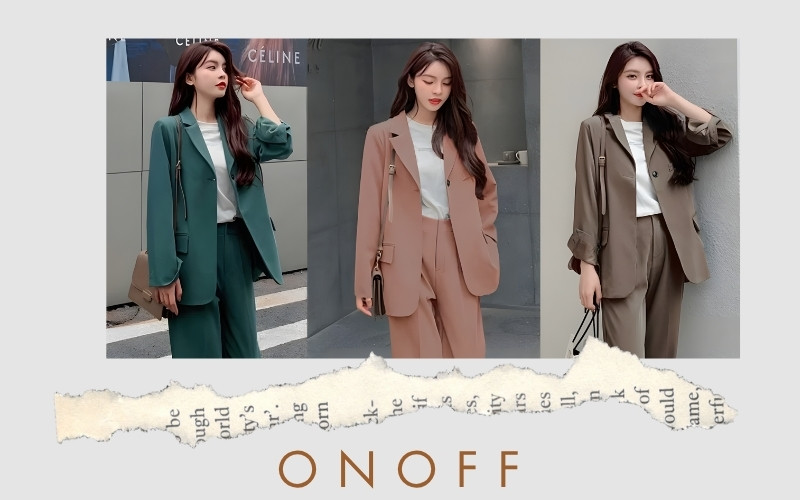 phối đồ với quần ống suông nữ