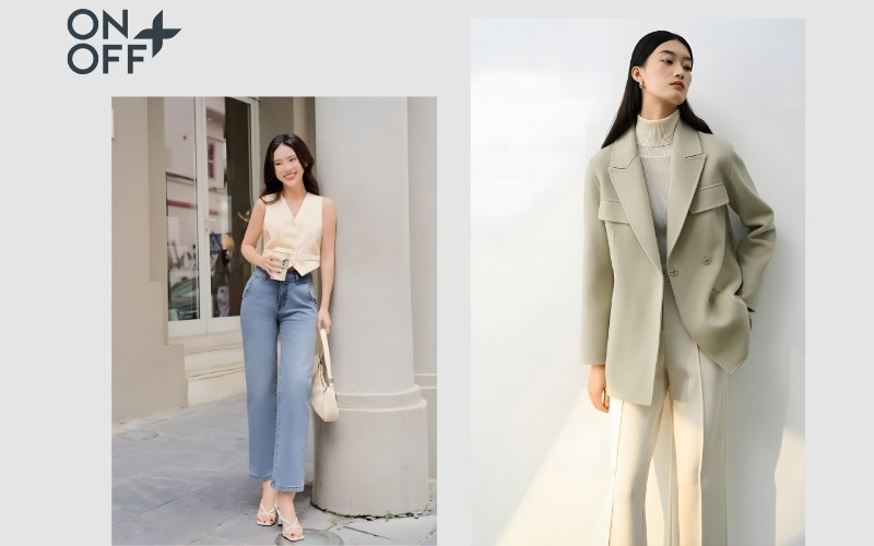 mặc quần ống suông với áo gì