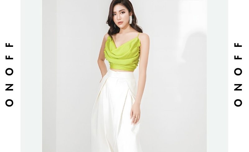 phối đồ với quần ống suông nữ
