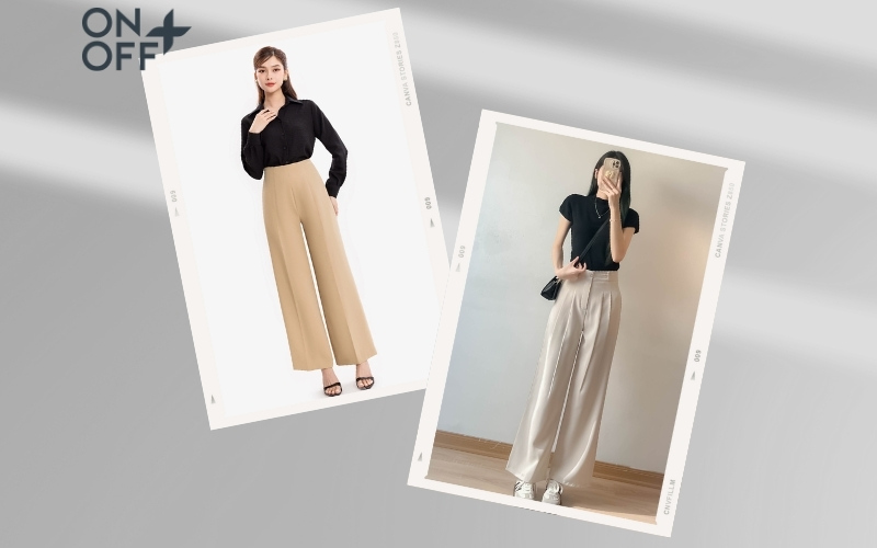 quần ống suông phù hợp với dáng người nào cách phối quần ống suông cho người lùn