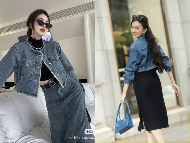 chân váy xòe dài kết hợp với áo gì