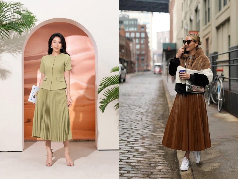 váy cho người lùn chân to cách phối đồ cho người lùn chân to