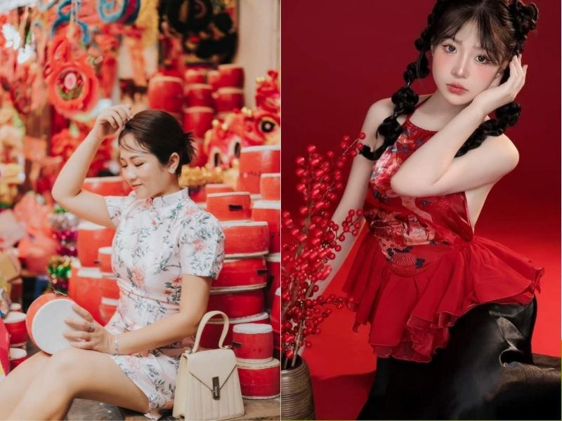 tạo dáng chụp ảnh trung thu