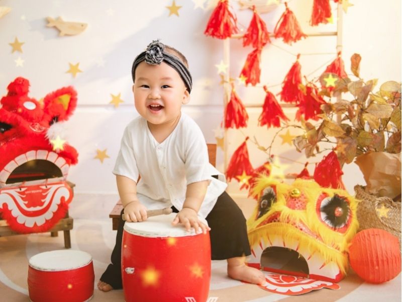 chụp ảnh trung thu cho bé trai