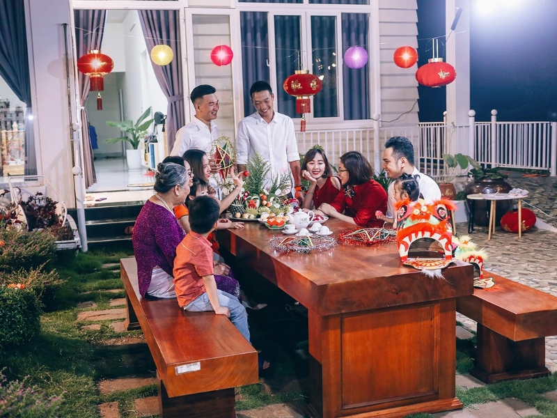 concept chụp ảnh trung thu tại nhà