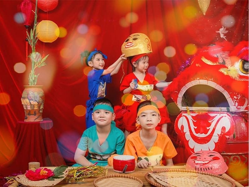 chụp ảnh trung thu cho bé