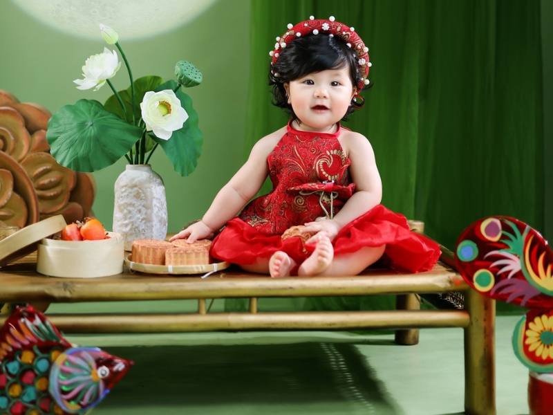 chụp ảnh concept trung thu cho bé