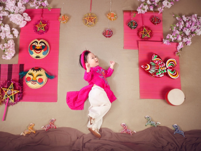 chụp ảnh trung thu cho bé