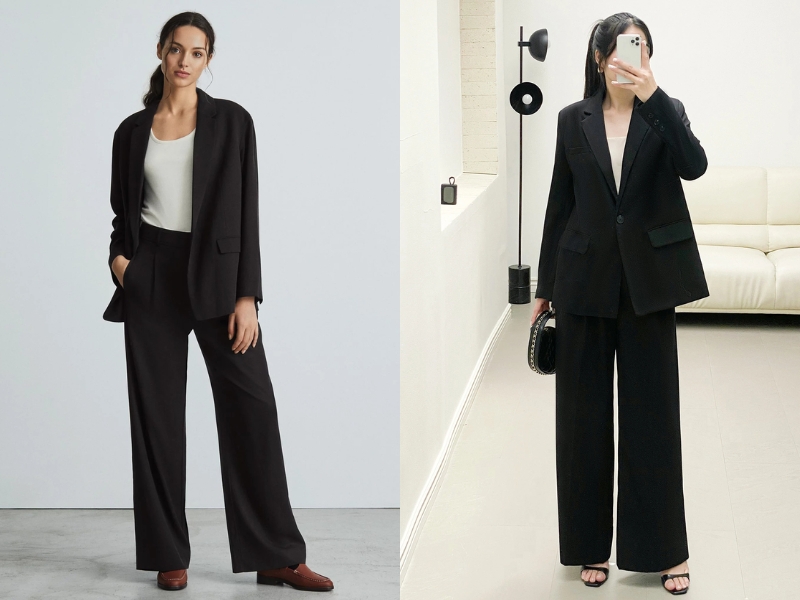 mặc áo blazer 