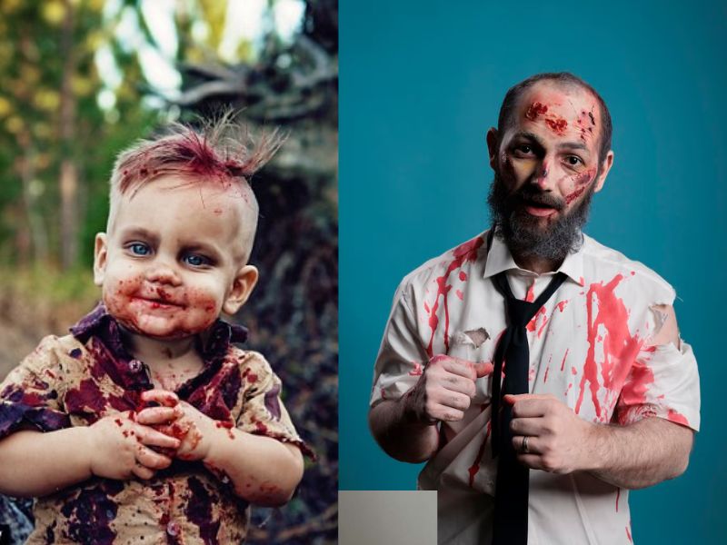 chụp ảnh halloween bộ ảnh phong cách zombie