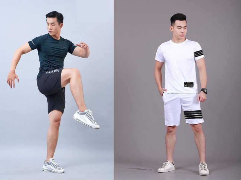 phối đồ với giày trắng nam phối đồ với giày thể thao trắng