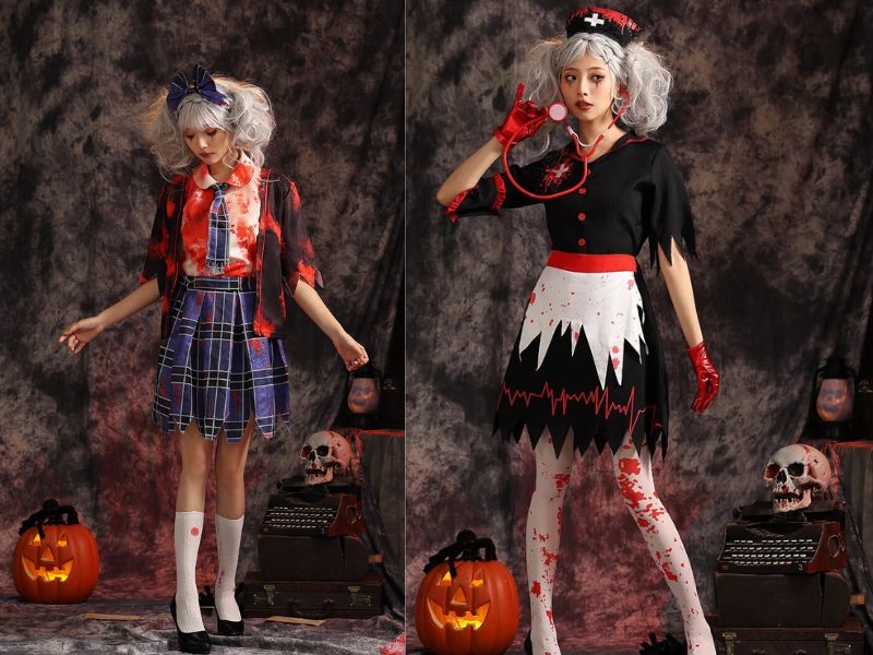 trang phục halloween bí ngô trang phục halloween kinh dị