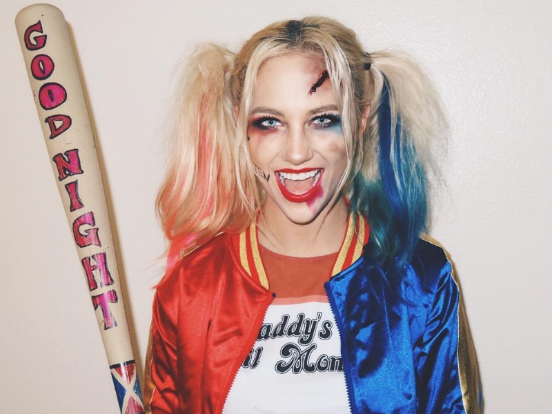 hóa trang halloween hóa trang thành harley quinn