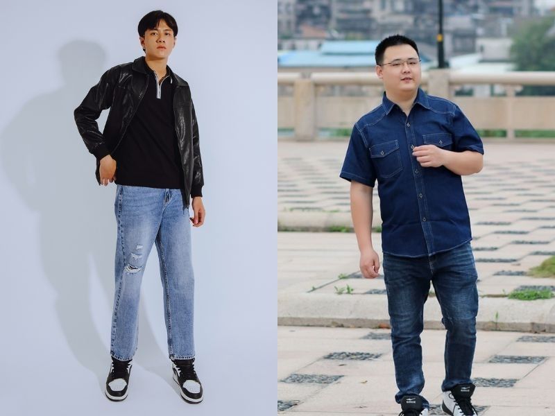 phối đồ nam thấp phù hợp dáng người