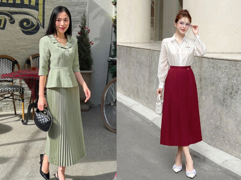 độ dài chân váy 