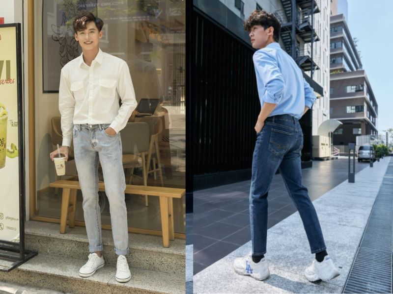 phối đồ với giày thể thao nam phối đồ với giày thể thao nam