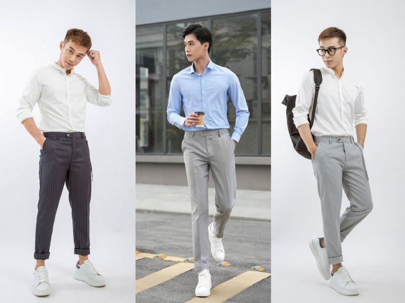 phối đồ với giày thể thao nam phối đồ với giày thể thao nam