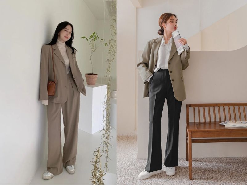 cách mix đồ với giày thể thao nữ