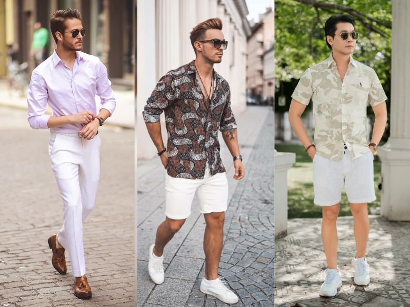 quần trắng phối áo màu gì nam phối đồ với quần trắng nam