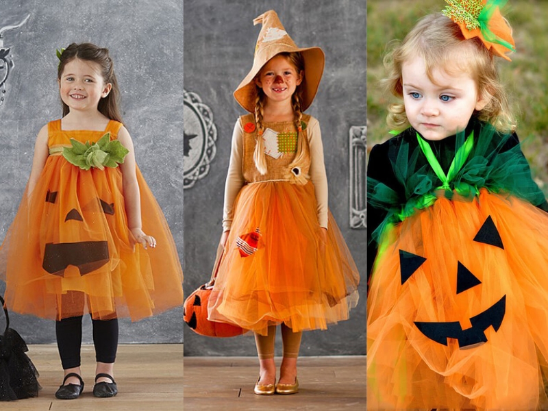 trang phục halloween tự làm cho bé làm đồ halloween cho bé