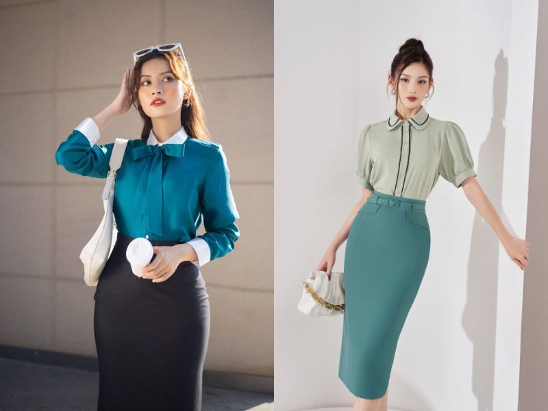 chân váy bút chì hợp với dáng người nào