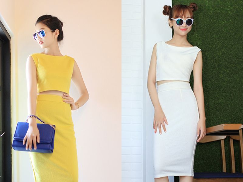 chân váy bút chì hợp với dáng người nào