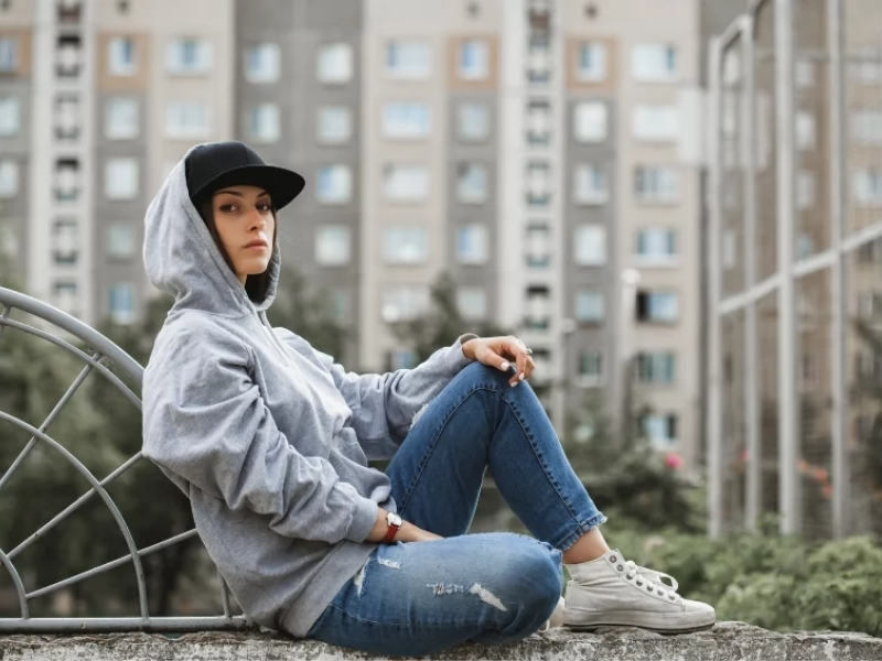 phối đồ áo hoodie nữ