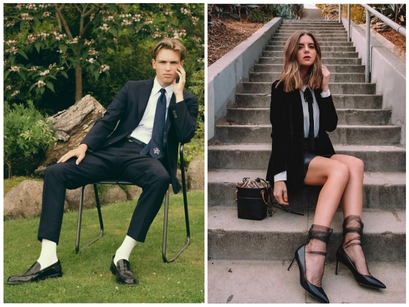 giày đen mang vớ màu gì