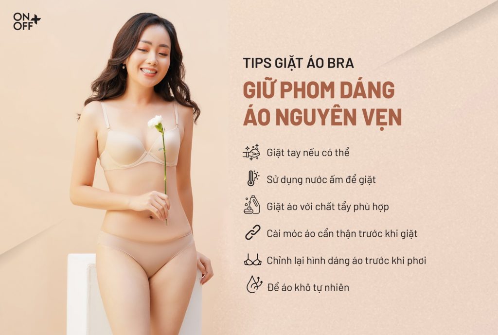 giặt áo lót nữ giữ phom áo